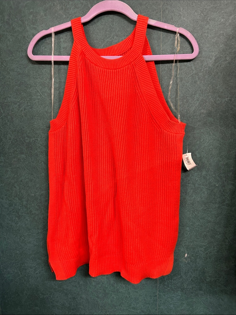 NWT Old Navy Ribbed Halter Tank Top - Orange